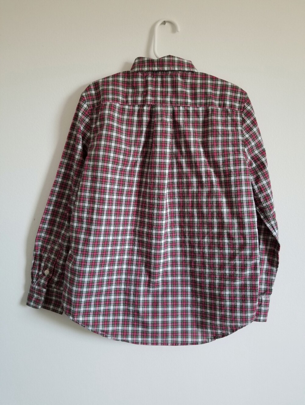 Ralph Lauren Red, Green & White Plaid Button-Down Shirt - Picture 3 of 5
